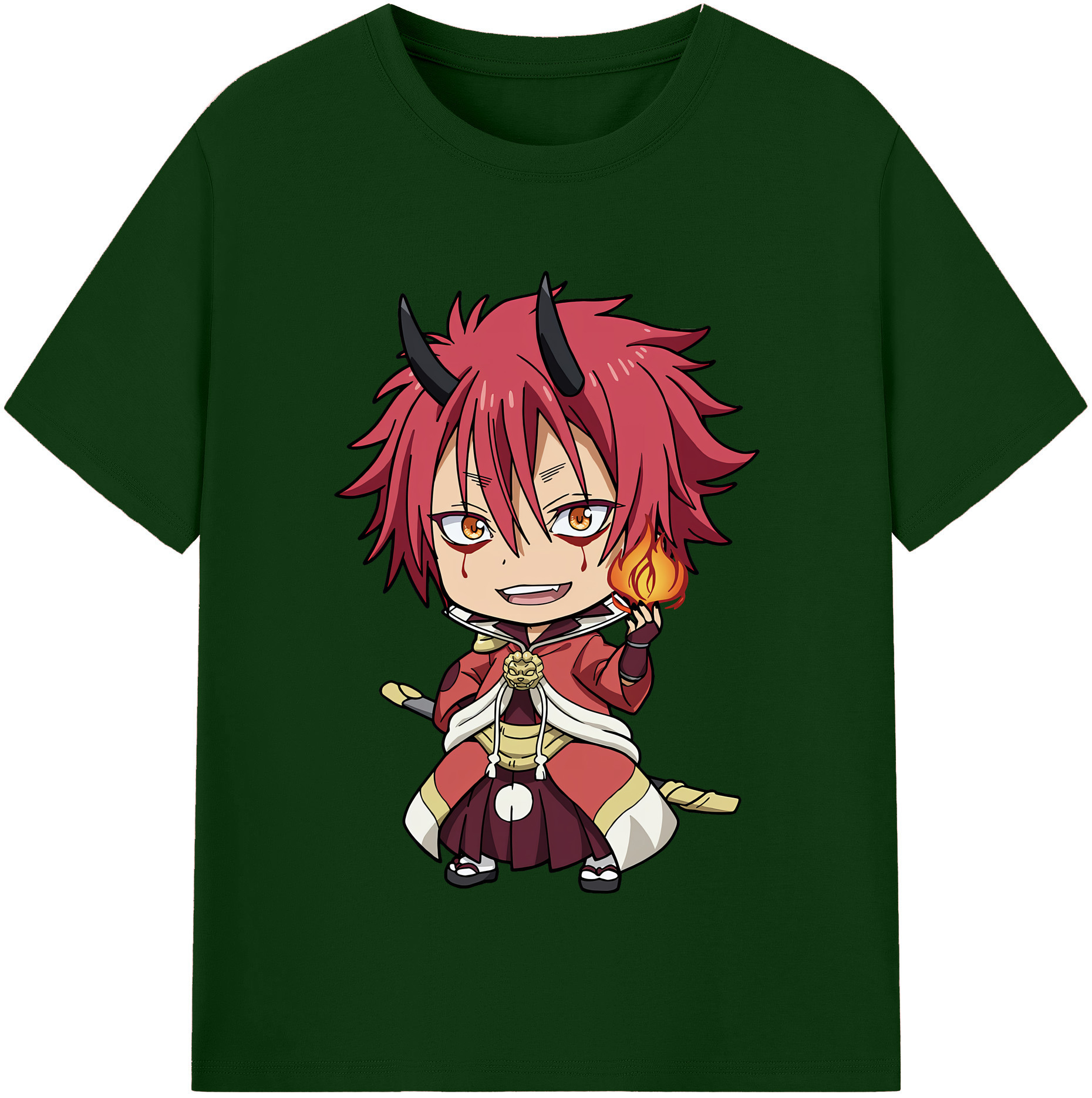 （画像用） 転スラ Regarding Reincarnated to Slime 綿100％半袖Tシャツ（フロントプリント）